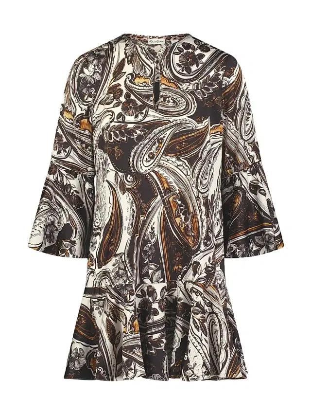Women's Margot Paisley Bell-Sleeve Minidress