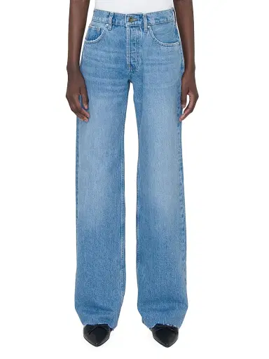 Anine Bing Women's Hugh Wide-Leg Jeans - Panama Blue - Size 30 | Thumbnail 3