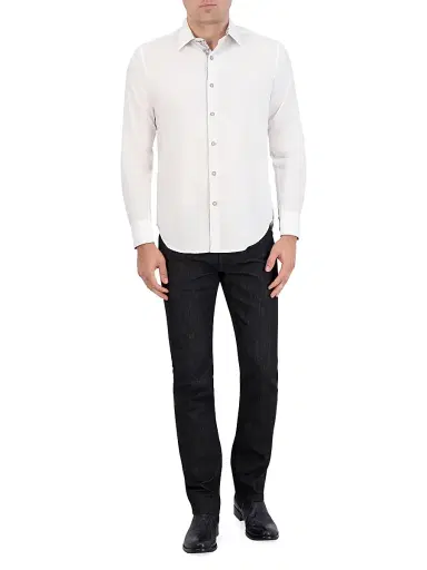 Robert Graham Men's Wayfarer Button-Front Shirt - White - Size XXL | Thumbnail 2 Robert Graham Men's Wayfarer Button-Front Shirt - White - Size XXL | Thumbnail 2