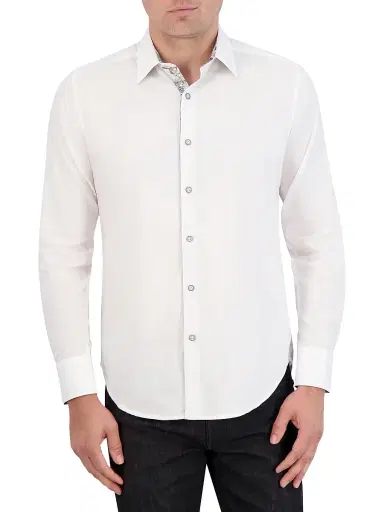 Robert Graham Men's Wayfarer Button-Front Shirt - White - Size XXL | Thumbnail 1 Robert Graham Men's Wayfarer Button-Front Shirt - White - Size XXL | Thumbnail 1