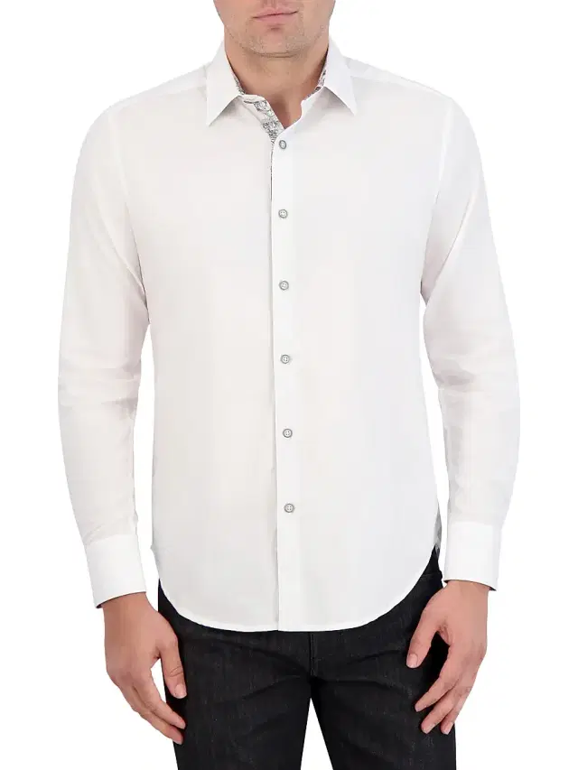 Men's Wayfarer Button-Front Shirt - White