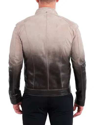 Maceoo Men's Leather Degrade Jacket - Brown | Thumbnail 5 Maceoo Men's Leather Degrade Jacket - Brown | Thumbnail 5