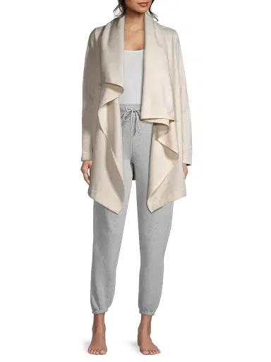 UGG Women's Janni Fleece Blanket Cardigan - Oatmeal Heather - Size XL | Thumbnail 2 UGG Women's Janni Fleece Blanket Cardigan - Oatmeal Heather - Size XL | Thumbnail 2