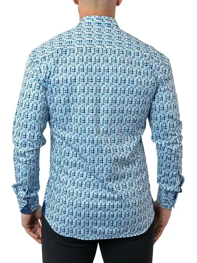 Maceoo Men's Eistein Startile 29 Shirt - Blue | Thumbnail 7 Maceoo Men's Eistein Startile 29 Shirt - Blue | Thumbnail 7