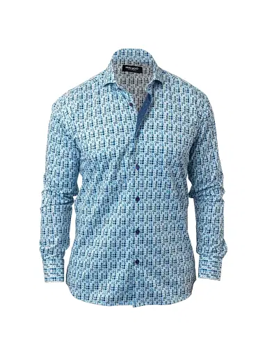 Maceoo Men's Eistein Startile 29 Shirt - Blue | Thumbnail 1 Maceoo Men's Eistein Startile 29 Shirt - Blue | Thumbnail 1