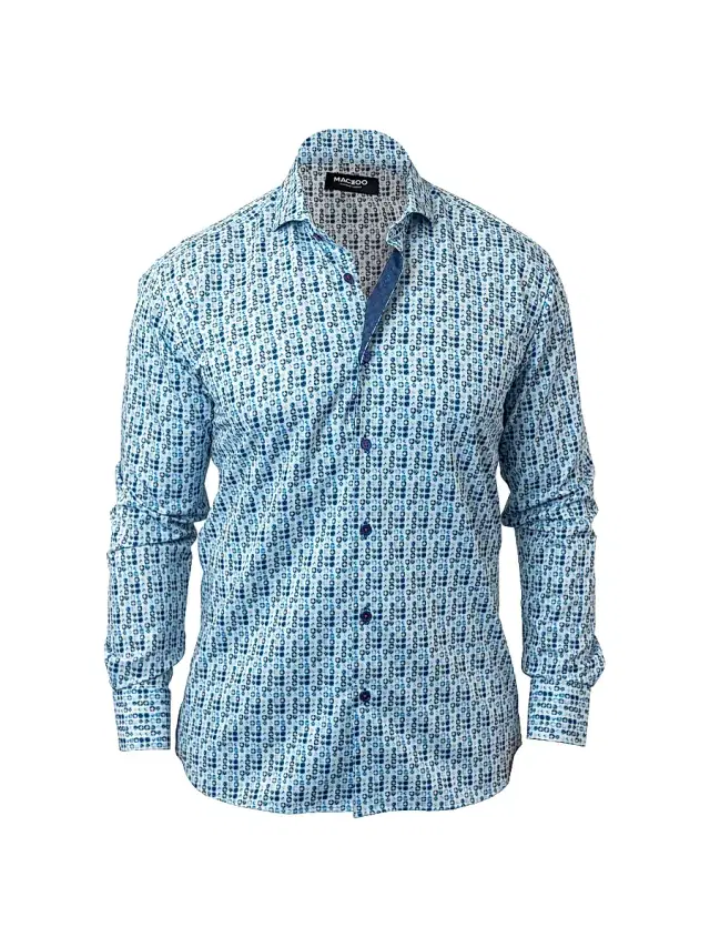 Maceoo Men's Eistein Startile 29 Shirt - Blue