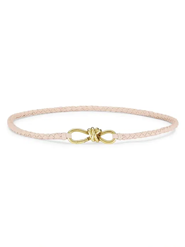 Bottega Veneta Women's Andiamo Braided Leather Knot Belt