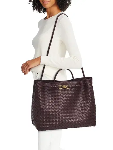 Bottega Veneta Women's Andiamo Intrecciato Leather Top-Handle Bag - Barolo | Thumbnail 2 Bottega Veneta Women's Andiamo Intrecciato Leather Top-Handle Bag - Barolo | Thumbnail 2