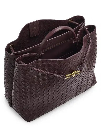 Bottega Veneta Women's Andiamo Intrecciato Leather Top-Handle Bag - Barolo | Thumbnail 5 Bottega Veneta Women's Andiamo Intrecciato Leather Top-Handle Bag - Barolo | Thumbnail 5