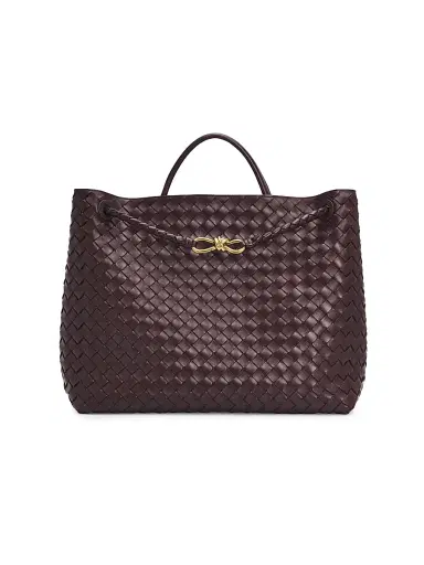 Bottega Veneta Women's Andiamo Intrecciato Leather Top-Handle Bag - Barolo | Thumbnail 1 Bottega Veneta Women's Andiamo Intrecciato Leather Top-Handle Bag - Barolo | Thumbnail 1