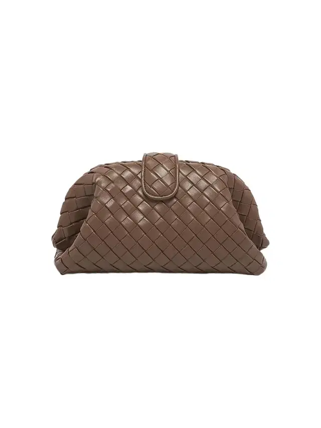 Women's Lauren 1980 Padded Intrecciato Leather Clutch - Kaki