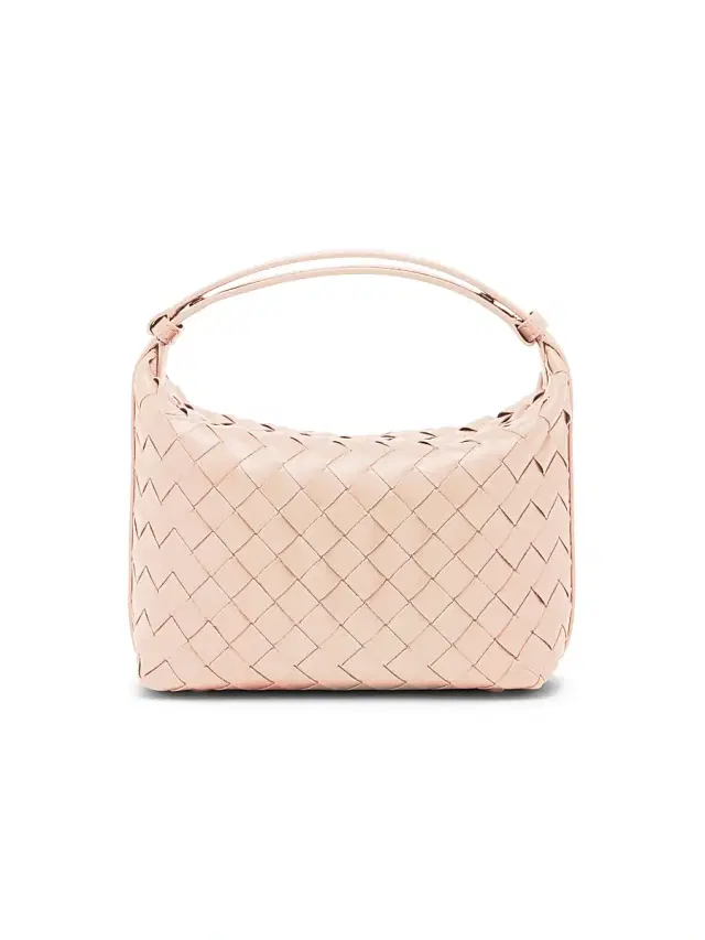 Bottega Veneta Women's Mini Wallace Leather Top-Handle Bag - Cameo