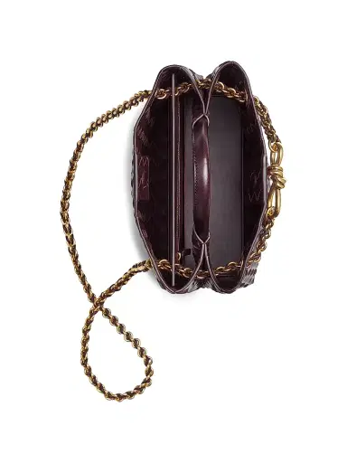 Bottega Veneta Women's Andiamo Small Chain Intrecciato Leather Top-Handle Bag - Barolo Brass | Thumbnail 5 Bottega Veneta Women's Andiamo Small Chain Intrecciato Leather Top-Handle Bag - Barolo Brass | Thumbnail 5