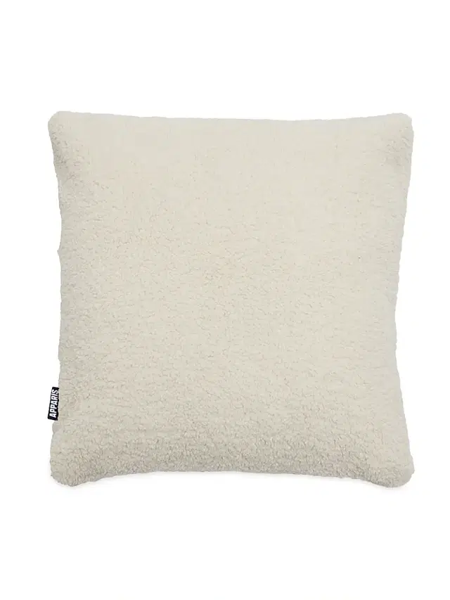 Apparis Nitai Faux Shearling Pillowcase - Blanc