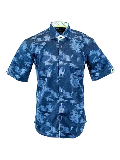 Maceoo Men's Galileo Nightsky Shirt - Blue | Thumbnail 1 Maceoo Men's Galileo Nightsky Shirt - Blue | Thumbnail 1