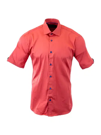 Maceoo Men's Galileo Sleek Shirt - Orange | Thumbnail 9 Maceoo Men's Galileo Sleek Shirt - Orange | Thumbnail 9