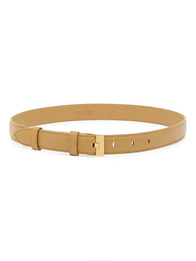 Women's Leather Belt - Dark Praline