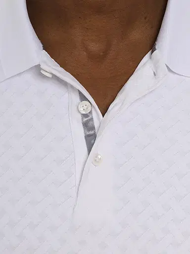 Robert Graham Men's Elias Polo Shirt - White - Size XXL | Thumbnail 4 Robert Graham Men's Elias Polo Shirt - White - Size XXL | Thumbnail 4