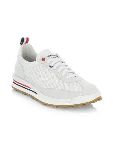 Thom Browne Men's Tech Runner Sneakers - White | Thumbnail 2 Thom Browne Men's Tech Runner Sneakers - White | Thumbnail 2