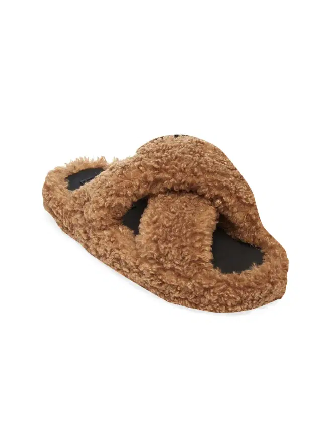Women's Biba Luxe Teddy Slides - Hazelnut