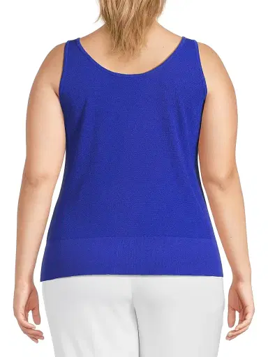 Ming Wang Women's Plus V-Neck Tank | Thumbnail 5 Ming Wang Women's Plus V-Neck Tank | Thumbnail 5