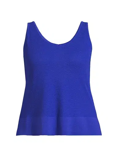 Ming Wang Women's Plus V-Neck Tank | Thumbnail 1 Ming Wang Women's Plus V-Neck Tank | Thumbnail 1