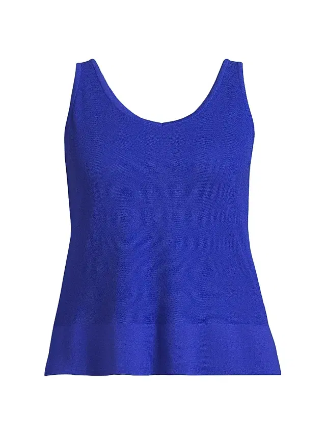 Ming Wang Women's Plus V-Neck Tank