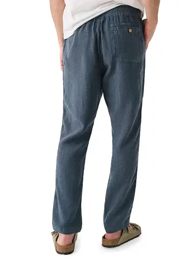 Faherty Brand Men's Essential Linen Drawstring Pants | Thumbnail 2