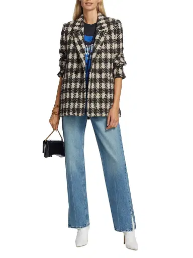 Anine Bing Women's Roy High-Rise Straight Jean - Nordic Blue - Size 32 | Thumbnail 2