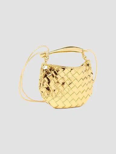 Bottega Veneta Women's Mini Sardine Mirror Leather Top-Handle Bag | Thumbnail 4 Bottega Veneta Women's Mini Sardine Mirror Leather Top-Handle Bag | Thumbnail 4