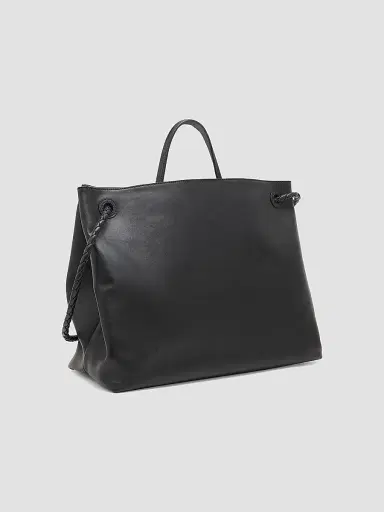 Bottega Veneta Women's Andiamo Large Leather Top Handle Bag - Black | Thumbnail 4