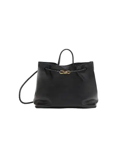 Bottega Veneta Women's Andiamo Large Leather Top Handle Bag - Black | Thumbnail 1