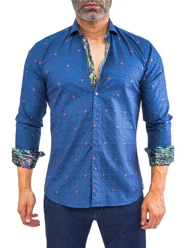 Maceoo Men's Einstein Symbols 12 Shirt - Blue | Thumbnail 2 Maceoo Men's Einstein Symbols 12 Shirt - Blue | Thumbnail 2