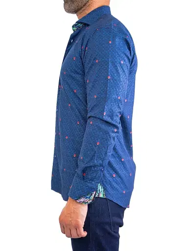 Maceoo Men's Einstein Symbols 12 Shirt - Blue | Thumbnail 6 Maceoo Men's Einstein Symbols 12 Shirt - Blue | Thumbnail 6
