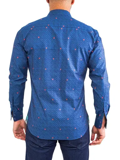 Maceoo Men's Einstein Symbols 12 Shirt - Blue | Thumbnail 7 Maceoo Men's Einstein Symbols 12 Shirt - Blue | Thumbnail 7
