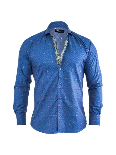 Maceoo Men's Einstein Symbols 12 Shirt - Blue | Thumbnail 1 Maceoo Men's Einstein Symbols 12 Shirt - Blue | Thumbnail 1