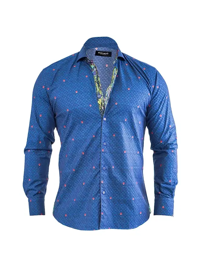 Maceoo Men's Einstein Symbols 12 Shirt - Blue
