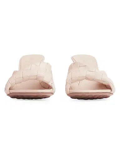 Bottega Veneta Women's Blink 90MM Intrecciato Leather Mules - New Cameo - Size 10 | Thumbnail 2 Bottega Veneta Women's Blink 90MM Intrecciato Leather Mules - New Cameo - Size 10 | Thumbnail 2