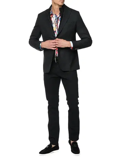 Robert Graham Men's Jetset Wool-Blend Single-Breasted Blazer | Thumbnail 2 Robert Graham Men's Jetset Wool-Blend Single-Breasted Blazer | Thumbnail 2