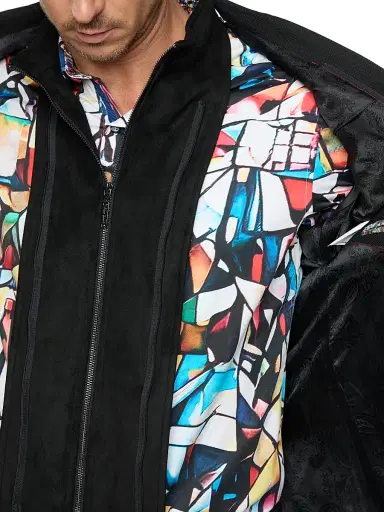 Robert Graham Men's Jetset Wool-Blend Single-Breasted Blazer | Thumbnail 7 Robert Graham Men's Jetset Wool-Blend Single-Breasted Blazer | Thumbnail 7