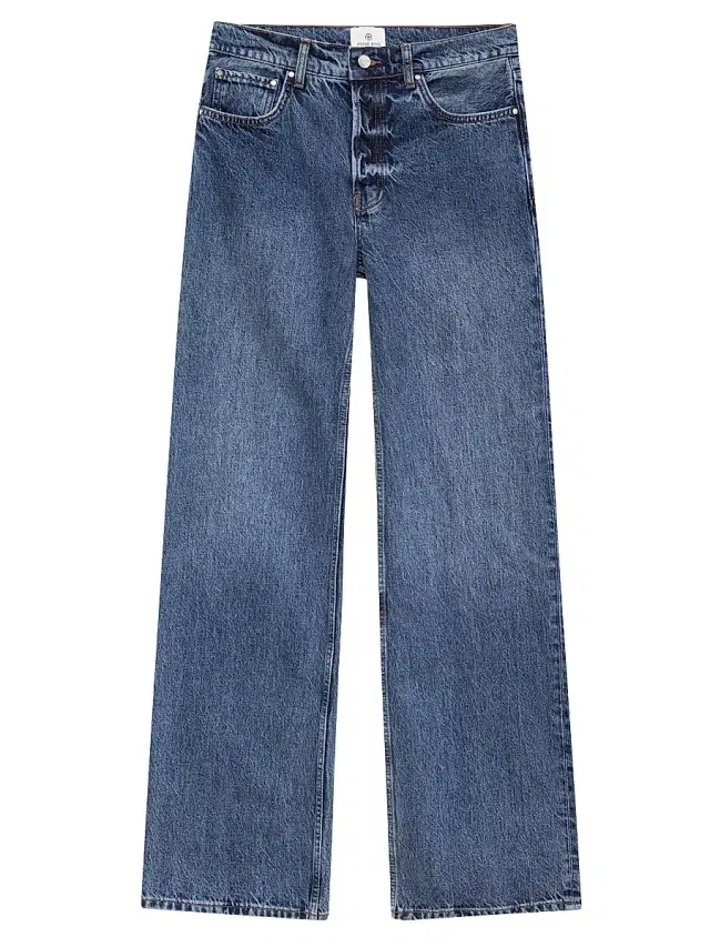 ANINE BING Women's Hugh Wide-Leg Jeans - Dark Indigo