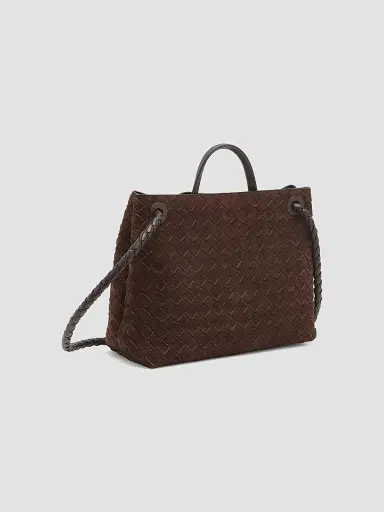 Bottega Veneta Women's Andiamo Suede Tote Bag - Fondant | Thumbnail 5