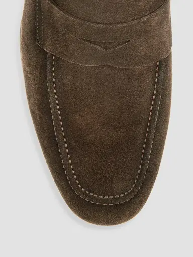 To Boot New York Men's Ronny Suede Penny Loafers - Softy Ebano - Size 9.5 | Thumbnail 3