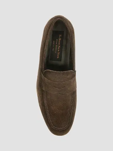 To Boot New York Men's Ronny Suede Penny Loafers - Softy Ebano - Size 9.5 | Thumbnail 4
