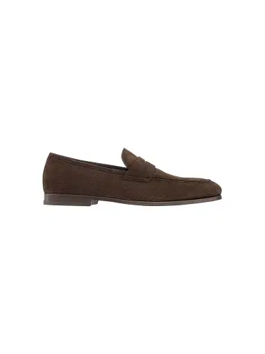 To Boot New York Men's Ronny Suede Penny Loafers - Softy Ebano - Size 9.5 | Thumbnail 1