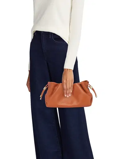 Ulla Johnson Women's Mini Remy Satin Drawstring Bag - Sierra | Thumbnail 3