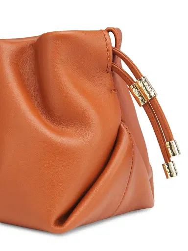 Ulla Johnson Women's Mini Remy Satin Drawstring Bag - Sierra | Thumbnail 6