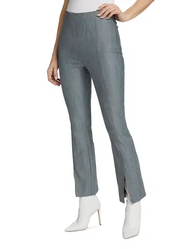 Cinq à Sept Women's Laurie High-Rise Stretch Flared Crop Jeans - Indigo | Thumbnail 4