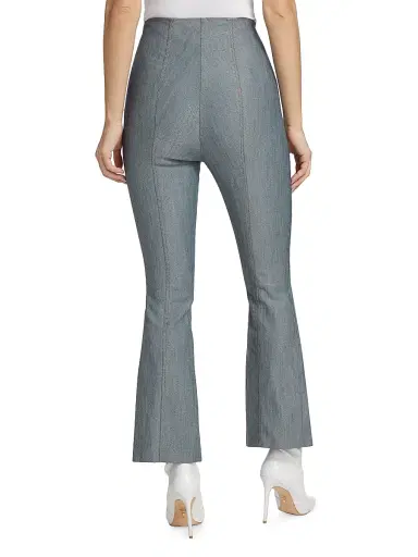 Cinq à Sept Women's Laurie High-Rise Stretch Flared Crop Jeans - Indigo | Thumbnail 5