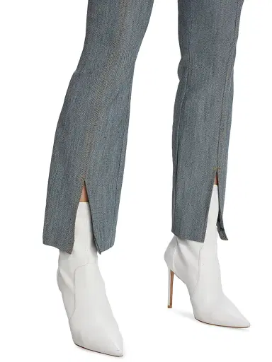 Cinq à Sept Women's Laurie High-Rise Stretch Flared Crop Jeans - Indigo | Thumbnail 6